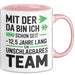 Romantische Pärchen Tasse Geschenk Team seit 12,5 Jahren Geschenkidee Lustig Rosa Trendation