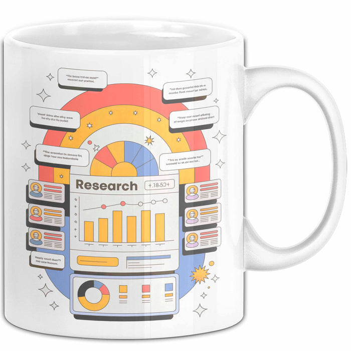 UX Researcher Tasse Geschenk Lustige Geschenkidee Spruch Für Nutzer Erkenntnis Profis Weiß Trendation