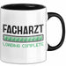 Facharzt Tasse Geschenk Werdender Arzt Geschenkidee Studium Medizin Kaffee-Becher Trendation