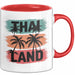 Bangkok Thailand Tasse Geschenk Lustige Geschenkidee Spruch Rot Trendation