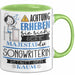 Songwriterin Tasse Geschenk Lustiger Spruch Bitte Erheben Sie Sich Seine Majestät Die Songwriterin Betritt Den Raum Grün Trendation