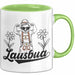 Lausbua Tasse Geschenk Oktober München Geschenkidee Becher Grün Trendation