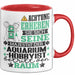 Aquarium-Hobbyist Geschenk Tasse Lustiger Spruch Erheben Sie Sich Der Aquarium-Hobbyist Betritt den Raum Rot Trendation