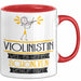 Violinistin Weil Es Keinen Schöneren Beruf Gibt Tasse Geschenk für Eine Violinistin Lustig Rot Trendation