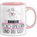 Polo-Spielerin Tasse Geschenk Ich Bin Polo-Spielerin Und Du So Geschenkidee Lustiger Spruch Becher Rosa Trendation