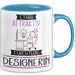 Designerin Tasse Geschenk Becher Stark Attraktiv Furchtlos Designerin Lustige Geschenkidee Blau Trendation