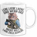 Sarkastische Katze Tasse Geschenk Lustige Geschenkidee Lebe Liebe Lache Weiß Trendation