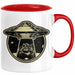 Waschbär Geschenk Tasse Ufo Alien Waschbär-Liebhaber Geschenkdidee Rot Trendation