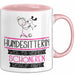 Hundesitterin Weil Es Keinen Schöneren Beruf Gibt Tasse Geschenk für Eine Hundesitterin Lustig Rosa Trendation