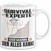 Survival-Experte Tasse Geschenk für Survival-Experte Der Mann Der Alles Kann Geschenkidee zum Geburtstag Weiß Trendation