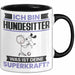 Hundesitter Tasse Geschenk für Hundesitter Geburtstag Lustiger Spruch Kaffee-Becher Was Ist Deine Superkraft Schwarz Trendation