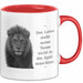 Der Löwe Stellt Seine Tasse Nicht In Die Spülmaschine Büro Becher Geschenk Lustig Rot Trendation