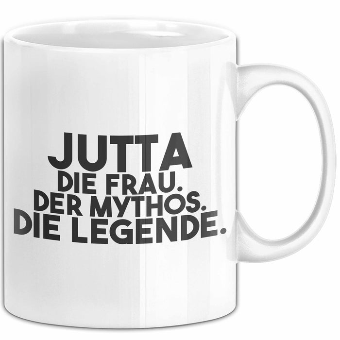 Jutta Tasse Jutta – Die Frau. Der Mythos. Die Legende. Geschenk Weiß Trendation