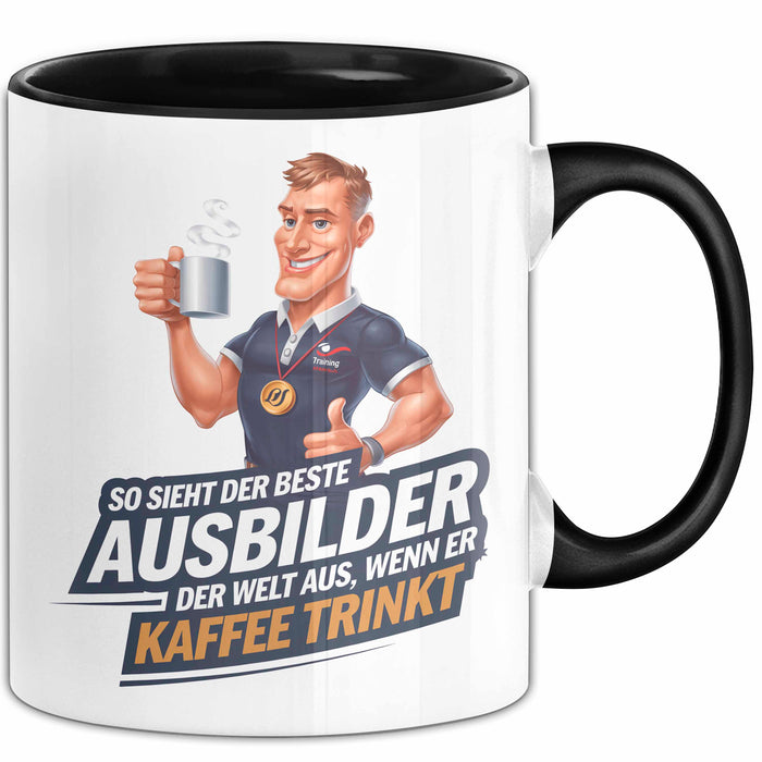 Trainer Tasse Geschenkidee Bester Trainer Trinkt Kaffee Trendation