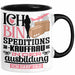 Speditionskauffrau Ausbildung Start Geschenk Tasse Ich Bin Speditionskauffrau In Der Ausbildung Ich Darf Das Kaffee-Becher Geschenkidee Schwarz Trendation