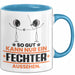 Fechter Geschenk Tasse So Gut Kann Nur Ein Fechter Aussehen Geschenkidee Kaffee-Becher Blau Trendation