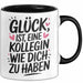 Office Arbeitskollege Tasse Geschenk Lustige Geschenkidee Spruch Glück Ist Eine Kollegin Wie Dich Zu Haben Trendation