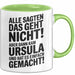 Ursula Tasse Geschenk Alle Sagten Das Geht Nicht Aber Dann Kam Ursula Und Hat Es Einfach Gemacht Geschenkidee Becher mit Name Grün Trendation