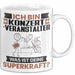 Konzertveranstalter Tasse Geschenk für Konzertveranstalter Geburtstag Lustiger Spruch Kaffee-Becher Was Ist Deine Superkraft Weiß Trendation
