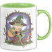 Frosch Tier Spielt Banjo Tasse Geschenk Lustige Geschenkidee Spruch Grün Trendation