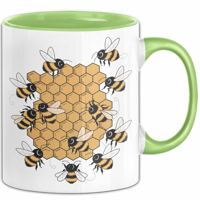 Imker Tasse Geschenkidee Honigmacher Lustiger Spruch Geschenkidee Lustig Grün Trendation