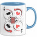 Kartenspiel Spieler Tasse Geschenk Lustige Geschenkidee Spruch Für Karten Meister Blau Trendation