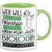 Biologin Tasse Geschenk Spruch Wer Will Schon Prinzessin Sein Wenn Man Auch Biologin Sein Kann Grün Trendation