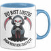Sensenmann Tasse Geschenk Lustige Geschenkidee Spruch Du Bist Lustig Dich Hole Ich Zuletzt! Blau Trendation