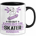 Skater Geschenk Tasse So Gut Kann Nur Ein Skater Aussehen Geschenkidee Kaffee-Becher Schwarz Trendation