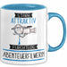 Abenteuerfilmerin Tasse Geschenk Becher Stark Attraktiv Furchtlos Abenteuerfilmerin Lustige Geschenkidee Blau Trendation