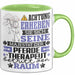 Pferdetherapeut Geschenk Tasse Lustiger Spruch Erheben Sie Sich Der Pferdetherapeut Betritt den Raum Grün Trendation