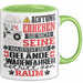 Geländewagenfahrer Geschenk Tasse Lustiger Spruch Erheben Sie Sich Der Geländewagenfahrer Betritt den Raum Grün Trendation