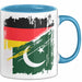 Pakistan Deutschland Flagge Halb Deutscher Halb Pakistaner Fußball Germany 2025 Europa Pakistan Blau Trendation
