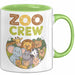 Zoo Tiere Liebhaber Tasse Geschenk Lustige Geschenkidee Spruch Zoo Crew Grün Trendation