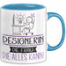 Designerin Geschenk Tasse Becher Die Frau Die Allen Kann Geschenkidee für eine Designerin Lustig Blau Trendation