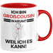 Großcousin Geschenk Tasse Lustiger Spruch Ich Bin Großcousin Warum Weil Ich Es Kann Geschenkidee Bester Großcousin Geburtstag Kaffee-Becher Rot Trendation