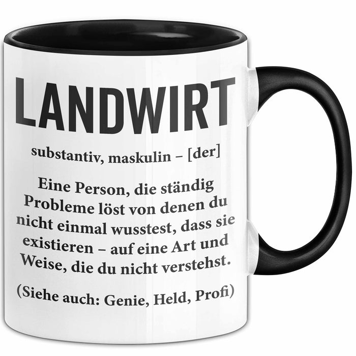 Bauer Sarkastisch Sarkasmus Tasse Geschenk Lustige Geschenkidee Spruch Landwirt Definition Trendation