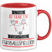 Fußballspielerin Tasse Geschenk Becher Stark Attraktiv Furchtlos Fußballspielerin Lustige Geschenkidee Rot Trendation