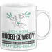 Rodeo-Cowboy Geschenk Tasse Ich Bin Rodeo-Cowboy Aber Sag Doch Einfach Superheld Lustige Geschenkdiee für Rodeo-Cowboy Kaffee-Becher Weiß Trendation
