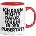 Teenager Jugend Sarkasmus Tasse Geschenk Lustige Geschenkidee Spruch Ich Kann Nichts Dafür Ich Bin In Der Pubertät Rot Trendation
