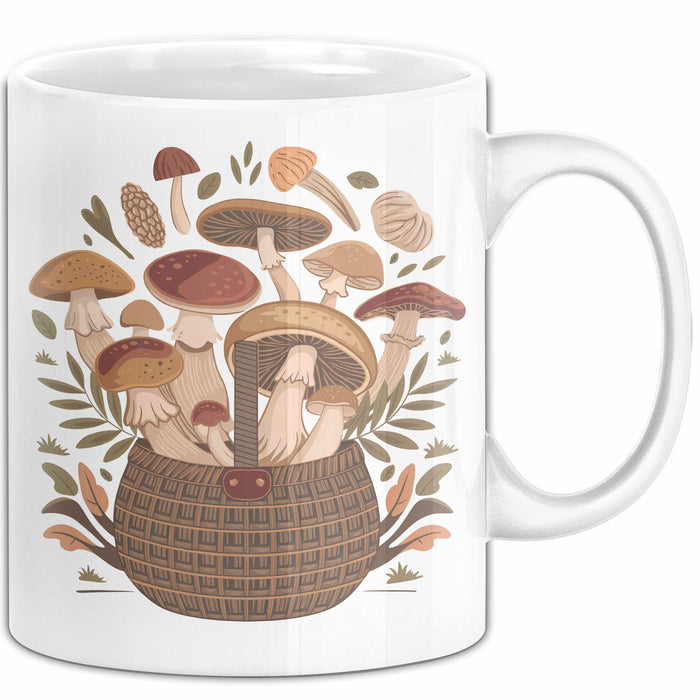Sammler Tasse Geschenkidee für Wildnahrungs Entdecker Weiß Trendation