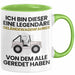 Geländewagenfahrer Geschenk Tasse Lustige Geschenkidee Geburtstag für Geländewagenfahrer Ich Bin Dieser Legendäre Geländewagenfahrer Von Dem Alle Geredet Haben Kaffee-Becher Grün Trendation