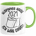 Klopapier Krise 2021 Ich War Dabei Tasse Geschenk Kaffee-Becher Lustige Geschenkidee Grün Trendation