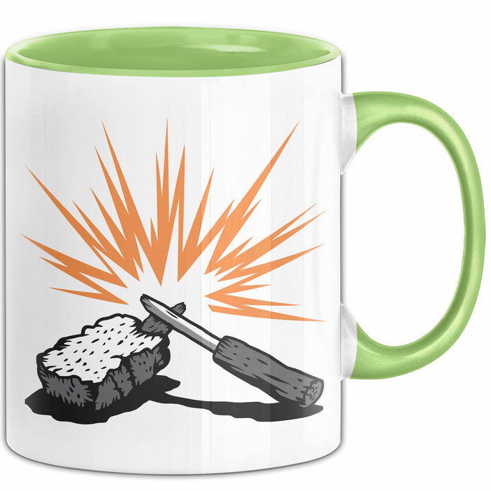Bushcraft Fan Tasse Geschenkidee Naturfertigkeiten Liebhaber Grün Trendation