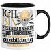 Eisenbahnerin im Betriebsdienst Ausbildung Start Geschenk Tasse Ich Bin Eisenbahnerin im Betriebsdienst In Der Ausbildung Ich Darf Das Kaffee-Becher Geschenkidee Schwarz Trendation