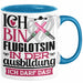 Fluglotsin Ausbildung Start Geschenk Tasse Ich Bin Fluglotsin In Der Ausbildung Ich Darf Das Kaffee-Becher Geschenkidee Blau Trendation