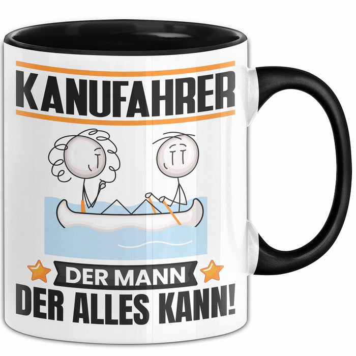 Kanufahrer Tasse Geschenk für Kanufahrer Der Mann Der Alles Kann Geschenkidee zum Geburtstag Schwarz Trendation