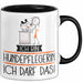 Geschenk für Hundepflegerin Tasse Lustige Geschenkidee Geburtstag Ich Bin Hundepflegerin Ich Darf Das Trendation