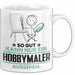 Hobbymaler Geschenk Tasse So Gut Kann Nur Ein Hobbymaler Aussehen Geschenkidee Kaffee-Becher Weiß Trendation