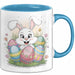 Ostern Tasse Geschenkidee für Feiertagsliebhaber Spruch Blau Trendation